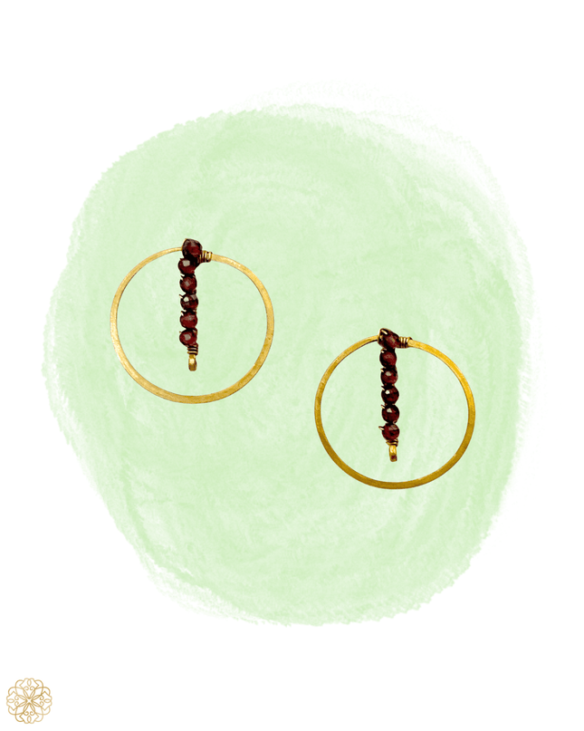 Delicate modern gemstone earrings - Sundara Joon