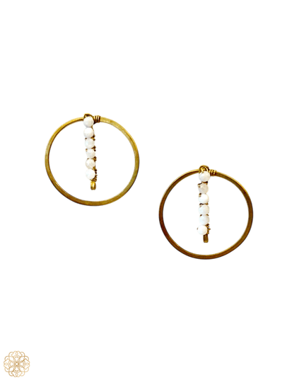 Delicate modern gemstone earrings - Sundara Joon