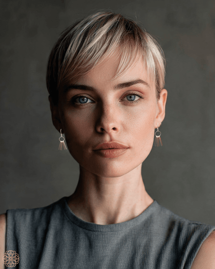 Delicate silver drop earrings - Sundara Joon