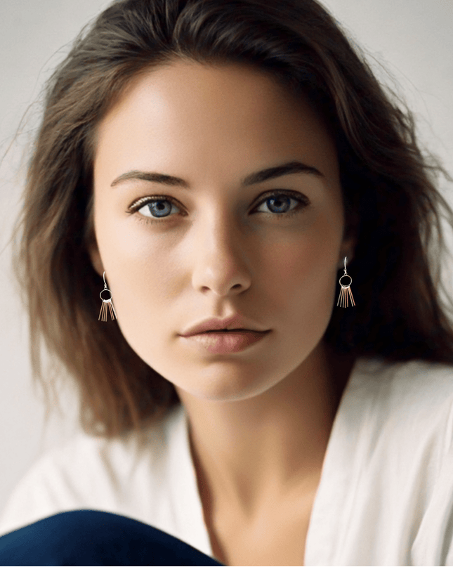 Delicate silver drop earrings - Sundara Joon