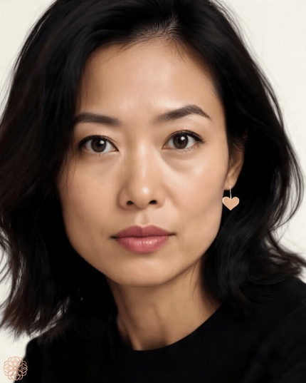 Delicate silver heart drop earrings - Sundara Joon