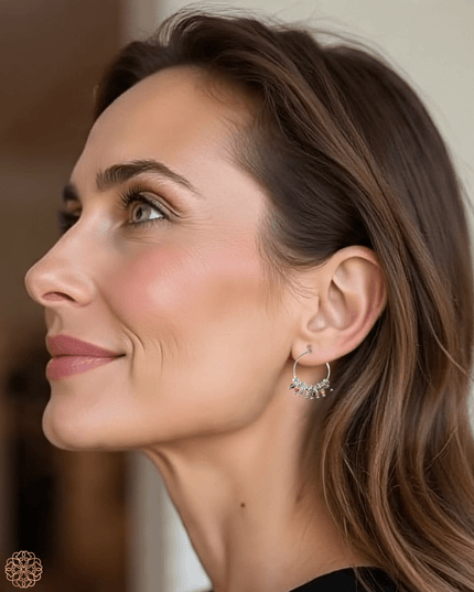 Delicate silver hoop earrings - Sundara Joon