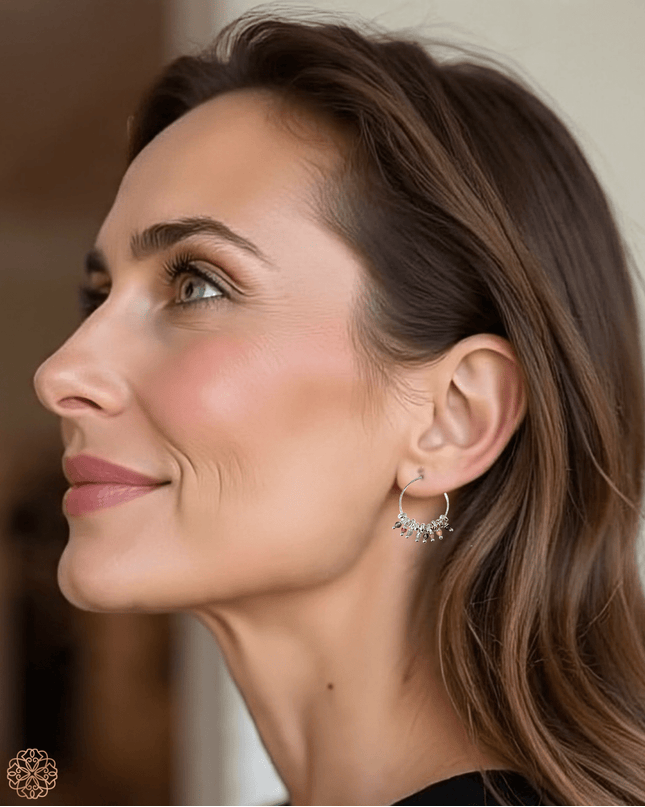 Delicate silver hoop earrings - Sundara Joon