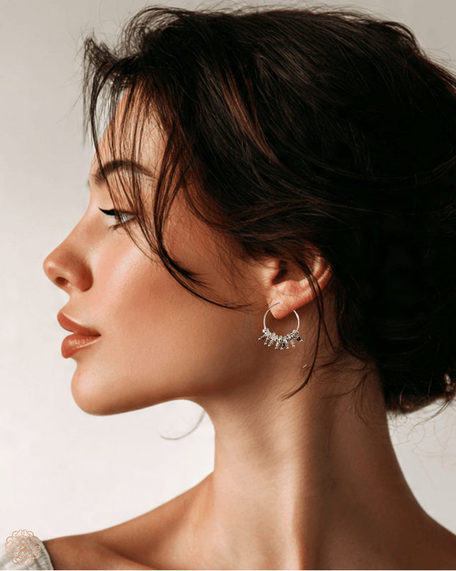 Delicate silver hoop earrings - Sundara Joon
