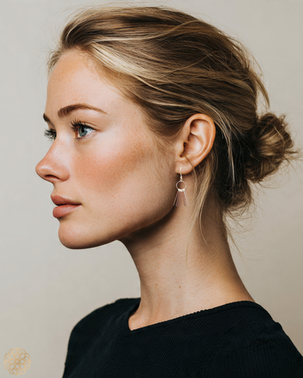 Delicate silver drop earrings - Sundara Joon