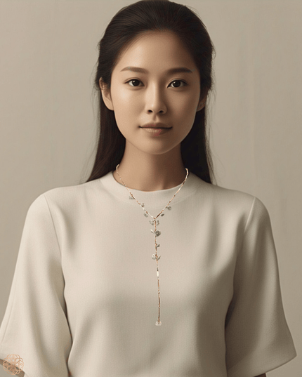 Drop chain pearl necklace - Sundara Joon
