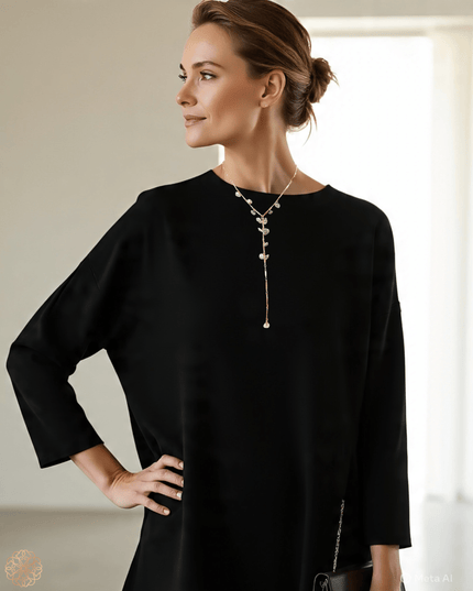 Drop chain pearl necklace - Sundara Joon