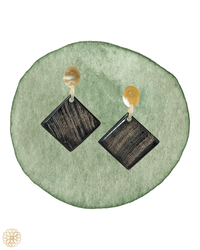 Drop earrings with geometric shapes - Sundara Joon