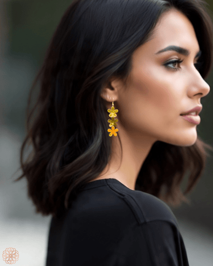 Drop floral earrings - Sundara Joon