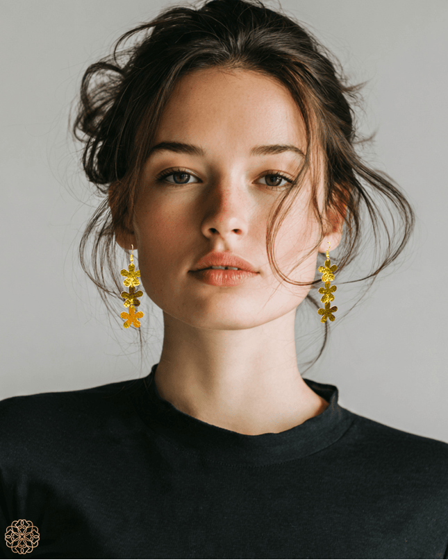 Drop floral earrings - Sundara Joon
