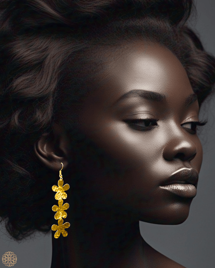 Drop floral earrings - Sundara Joon