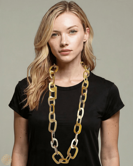 Earth tone chainlink necklace - Sundara Joon
