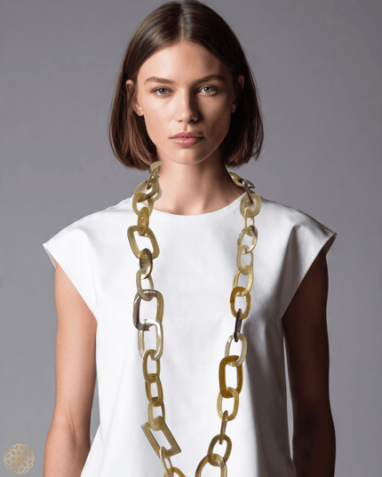 Earth tone chainlink necklace - Sundara Joon