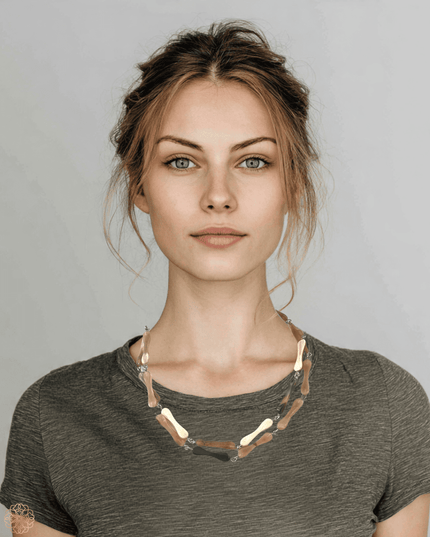 Earth tone linked necklace - Sundara Joon