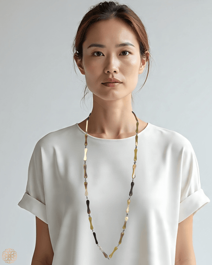 Earth tone linked necklace - Sundara Joon