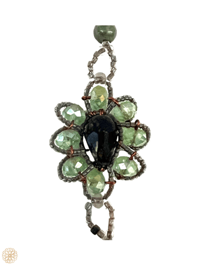 Evil eye jade necklace with crystals - Sundara Joon