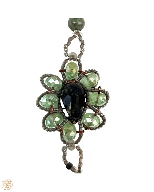 Evil eye jade necklace with crystals - Sundara Joon