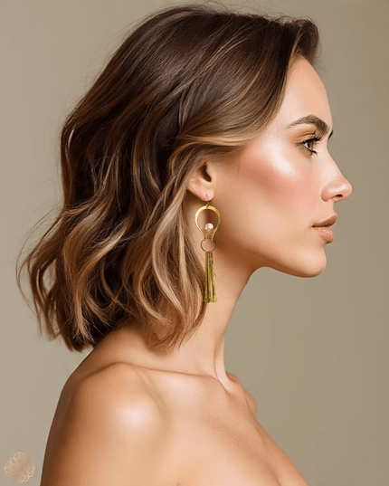 Fan inspired tribal earrings - Sundara Joon