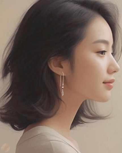 Feather chain silver earrings - Sundara Joon