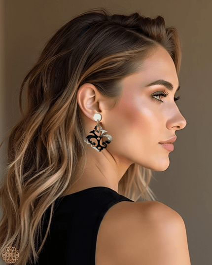 Fleur de lys inspired earrings - Sundara Joon