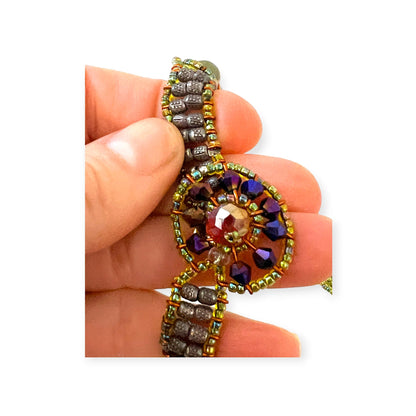 Floral choker length necklace with colorful gemstones - Sundara Joon