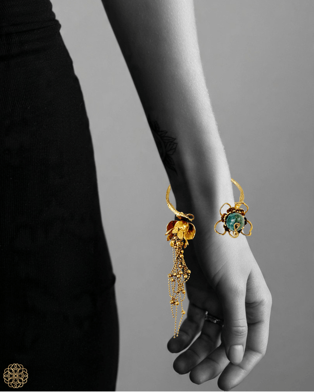 Floral inspired cuff bracelet - Sundara Joon