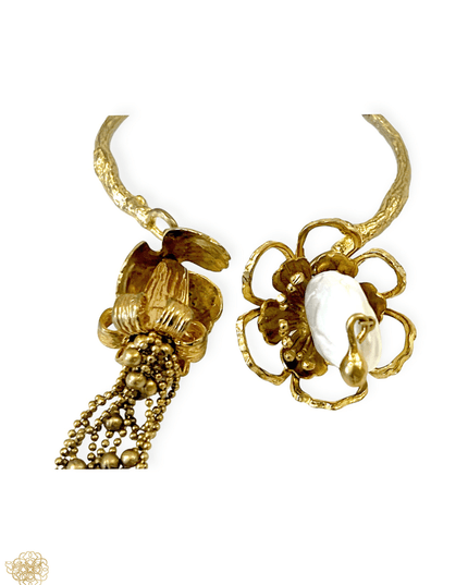 Floral inspired cuff bracelet - Sundara Joon