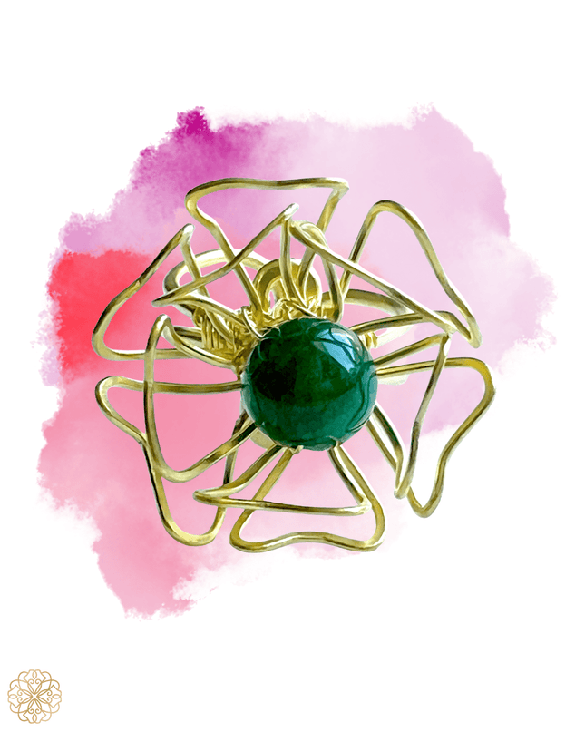 Floral inspired gemstone statement ring - Sundara Joon