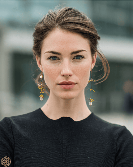 Floral tendril earrings - Sundara Joon