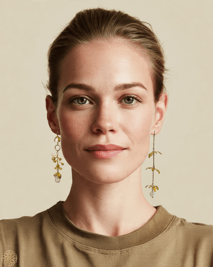 Floral tendril earrings - Sundara Joon
