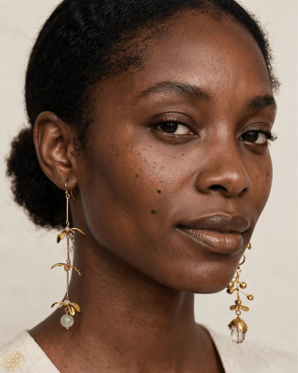 Floral tendril earrings - Sundara Joon