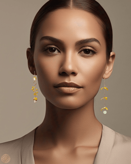 Floral tendril earrings - Sundara Joon