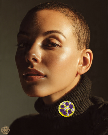 Colorful floral broach - Sundara Joon