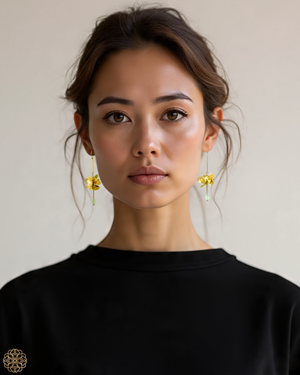 Suspended floral clusters earrings - Sundara Joon