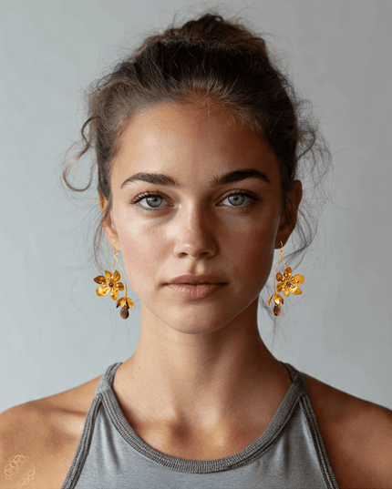 Flower power earrings with gemstones for a colorful look - Sundara Joon