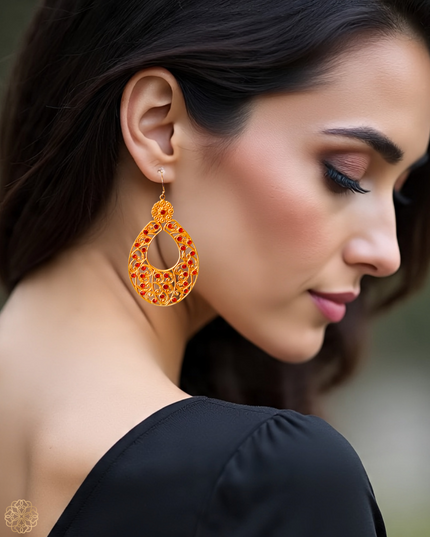 Garnet earrings with flair - Sundara Joon