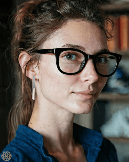 Geometric inspired silver earrings - Sundara Joon
