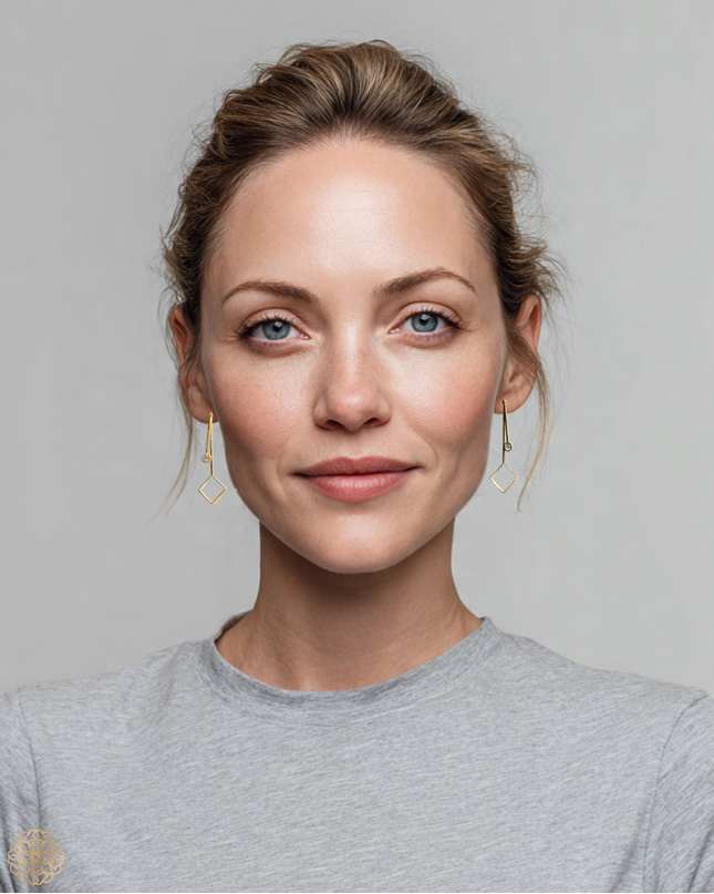 Striking crystal drop earrings