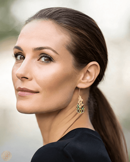 Globally inspired hanging drop earrings - Sundara Joon