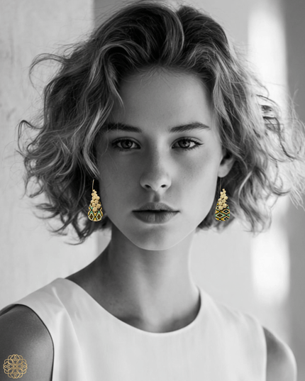Globally inspired hanging drop earrings - Sundara Joon