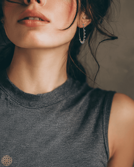 Hoops with colorful gemstones - Sundara Joon