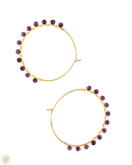 Hoops with colorful gemstones - Sundara Joon