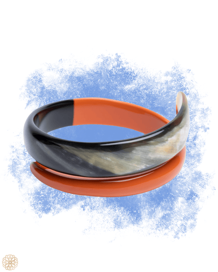 Horn and Enamel Bracelet | Artisan Serpentine Bracelet | Sundara Joon