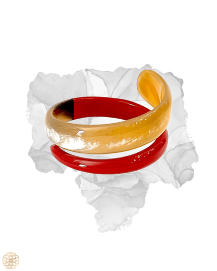 Horn and Enamel Bracelet | Artisan Serpentine Bracelet | Sundara Joon
