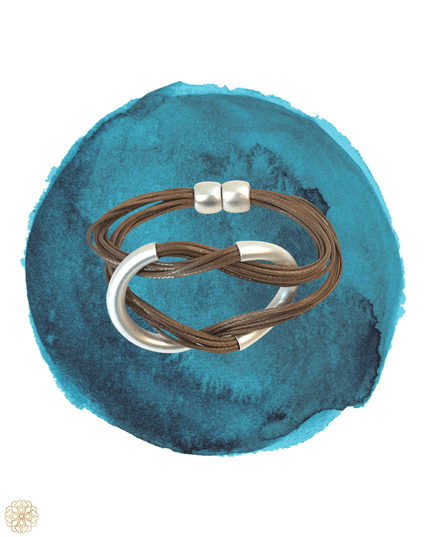 Interlocking knotted bracelet with clasp - Sundara Joon