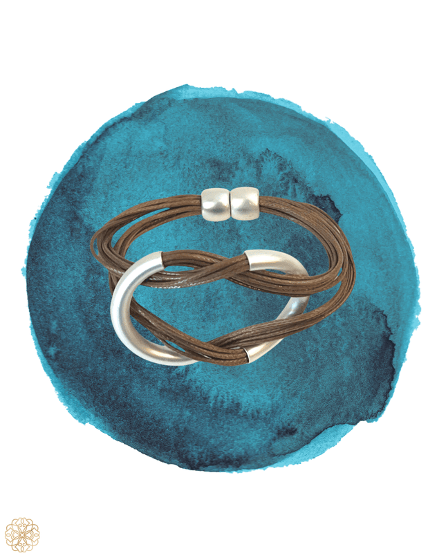 Interlocking knotted bracelet with clasp - Sundara Joon