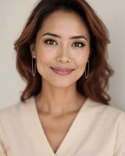 Inverted chain drop earrings - Sundara Joon