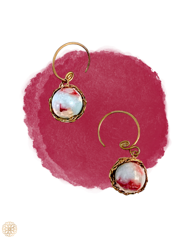 Woven Gemstone Drop Earrings | Rediscovered Collection | Sundara Joon