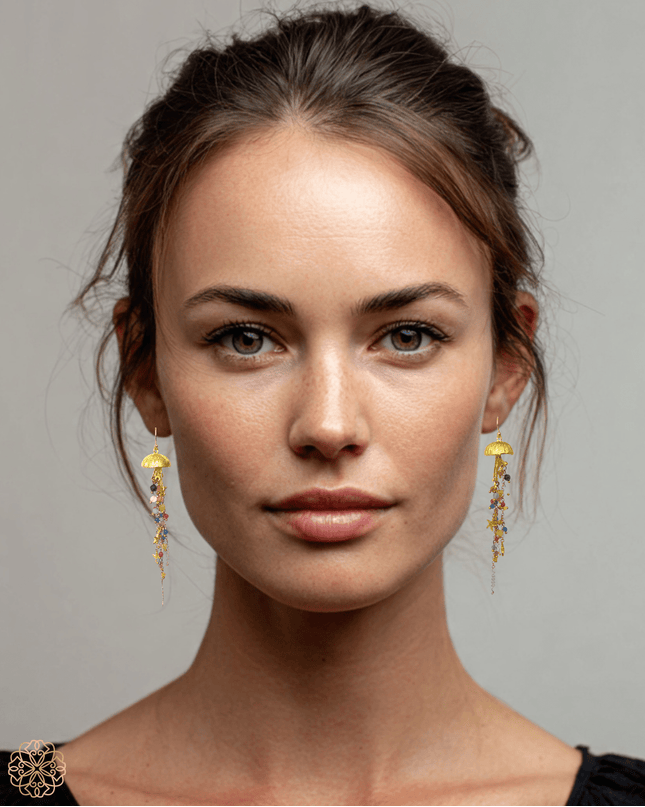 Jellyfish dangling earrings - Sundara Joon