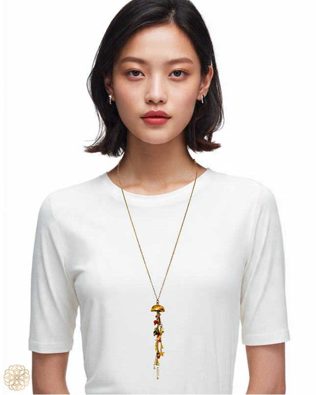 Jellyfish pendant necklace